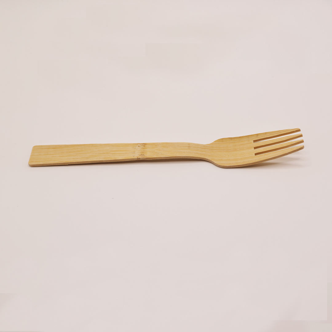 Customized Logo Disposable Bamboo Cutlery Individually Kraft Paper Wrapped Bamboo Cutlery Set Events for Hotel Resort Operations