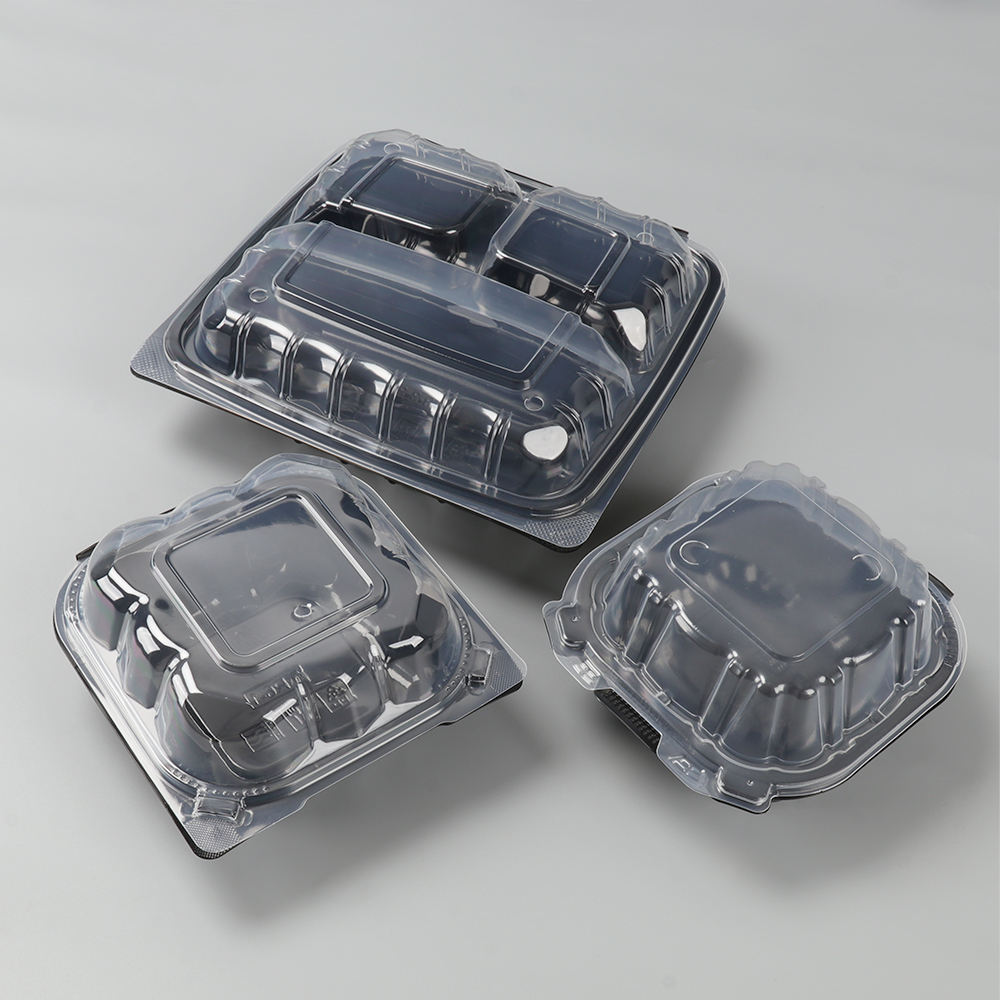 Reusable Stackable Disposable Pp Plastic Leakproof Stackable Pp Plastic Lunch Boxes For Fast Food Fried Chicken