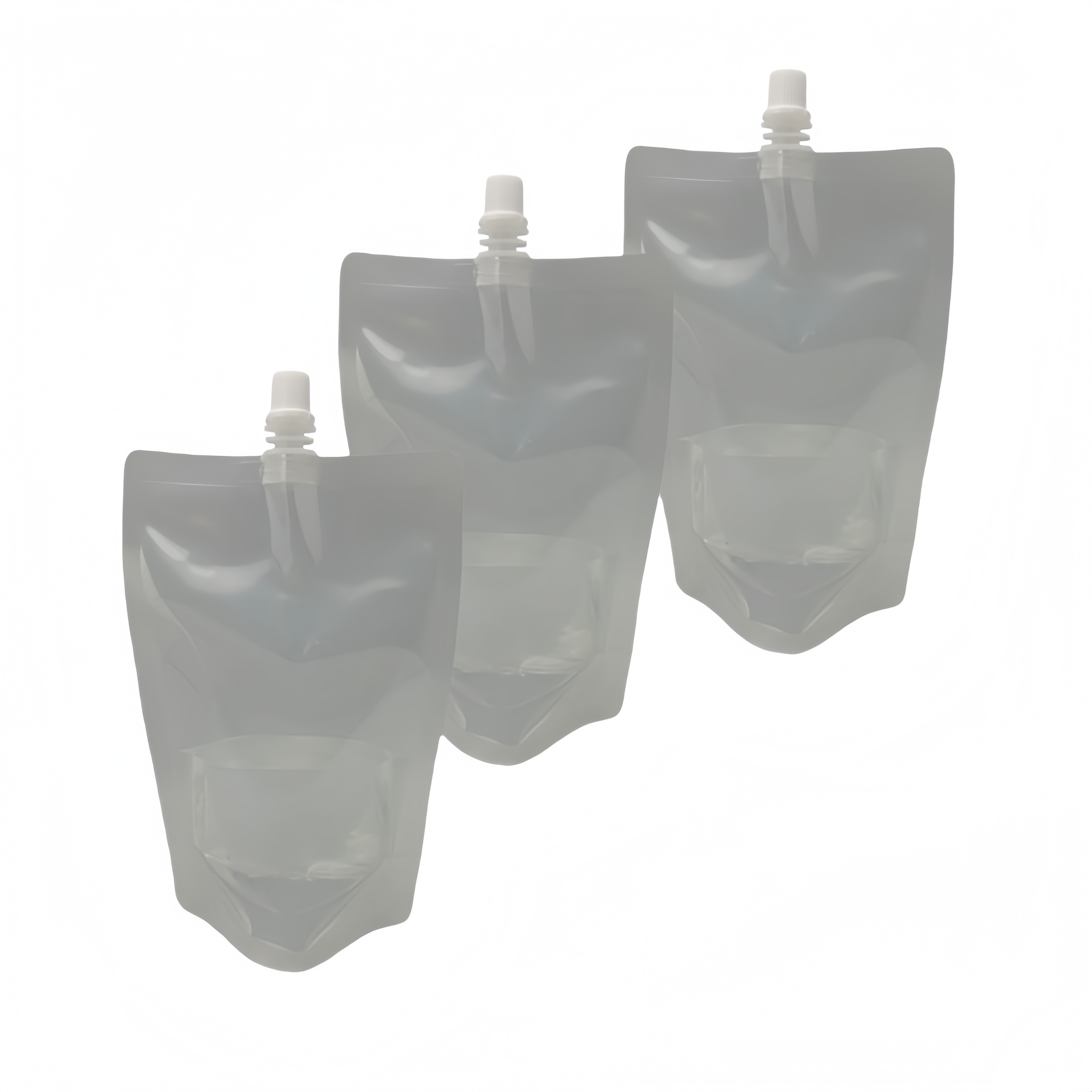 Factory Supplier's Disposable 500ml Clear Soft Plastic Drinking Bag Gravure Printing Refill Liquid Spout Pouch for Coffee