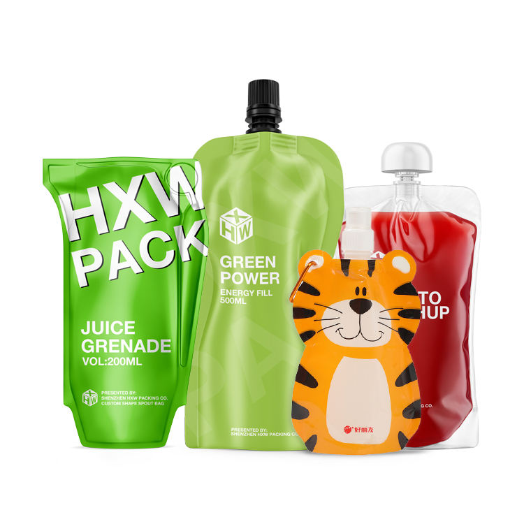 Personal Customize Shaped1liter Squeeze Liquid Refill Stand up Bag Matte Print Label Juice Drink Spout Pouches Bags