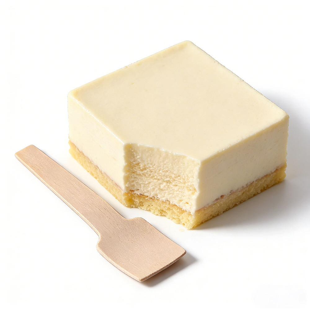 70mm Mini Disposable Wooden Small Square Spoons Eco-Friendly Ice Cream Tasting Spoons for Dessert Shop
