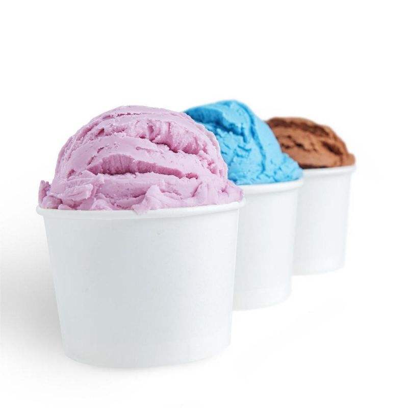 Summer Customizable Leakproof Yogurt Paper Cups Disposable Paper Ice Cream Cups for Noodles Cookies Sugar Hamburgers
