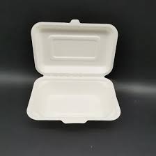 Sugarcane Bagasse Disposable Food Container Factory Wholesale Price Food Grade Compostable Disposable Tableware Clamshell