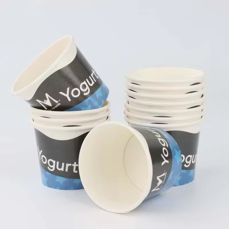 Ice Cream Bowl, Ice Cream Cup With Paper Lid