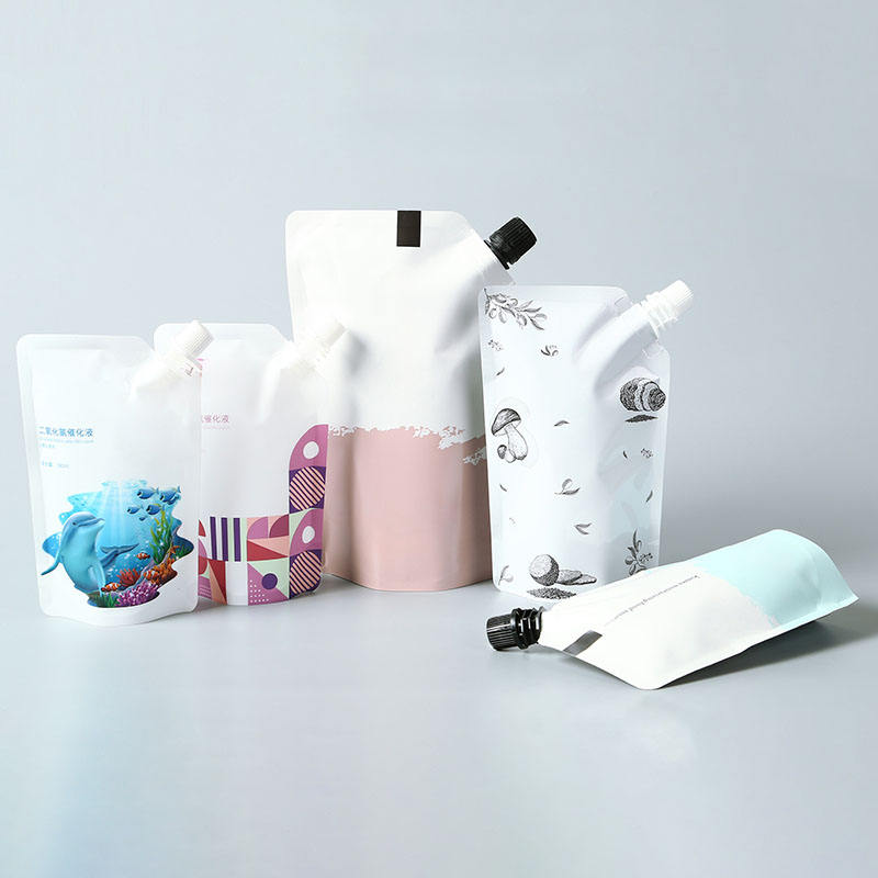 Factory Custom Printed 250ml PVC and BOPP PET Plastic Pouch with Spout for Drinking Water and Liquid Food Packaging